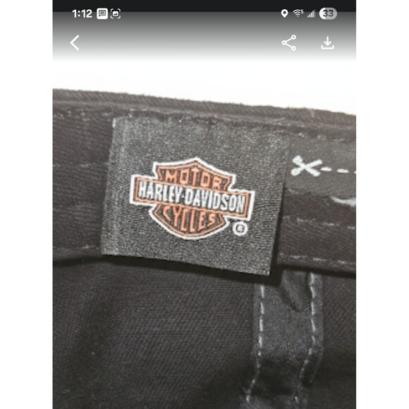 Vintage Harley-Davidson Hat – Black Cap with Embroidered Shield Logo - Picture 5 of 5